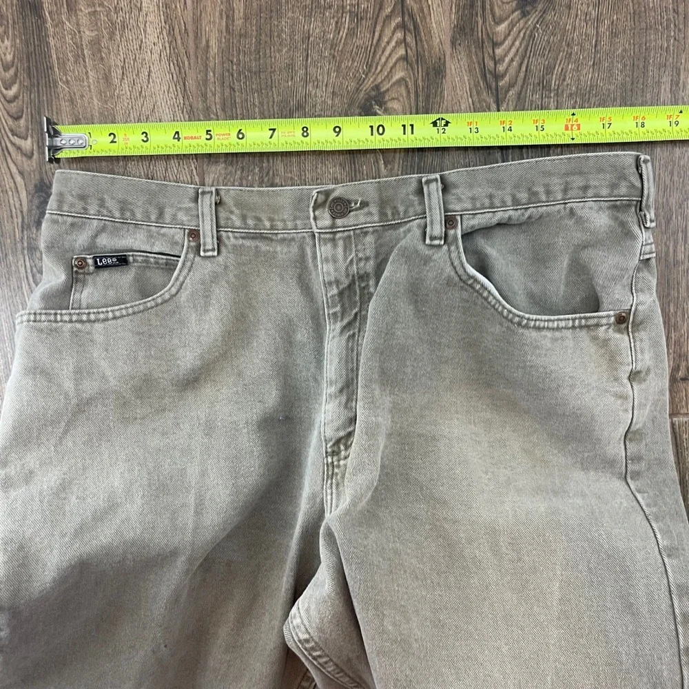 Vintage Lee Jeans Men's Relaxed Fit Cotton‎ Denim Pants Green tag 40x34